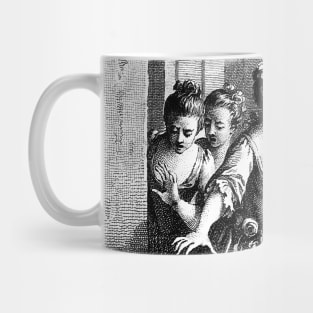 French girls scared Mug